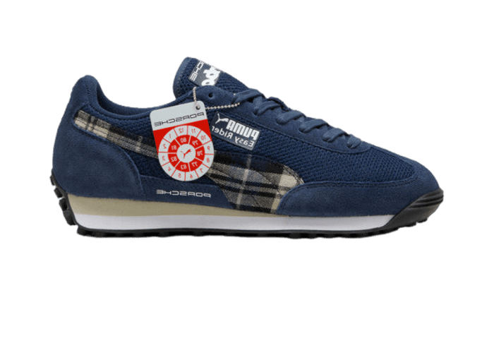 PUMA Porsche Legacy Easy Rider Tartan Sneakers in Dark Blue
