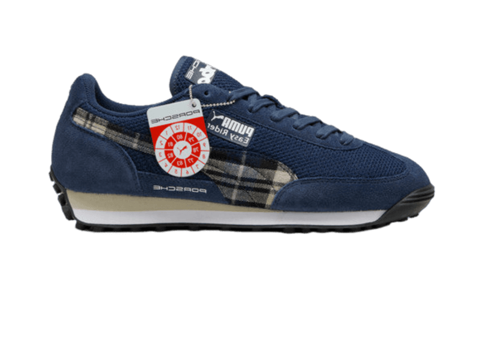 PUMA Porsche Legacy Easy Rider Tartan Sneakers in Dark Blue