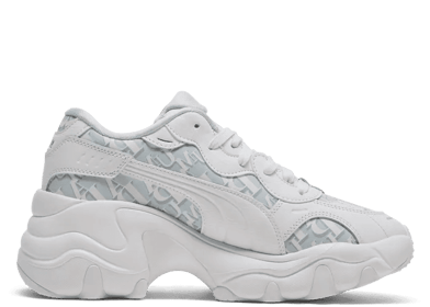PUMA Pulsar Wedge Monogram Sneakers in White