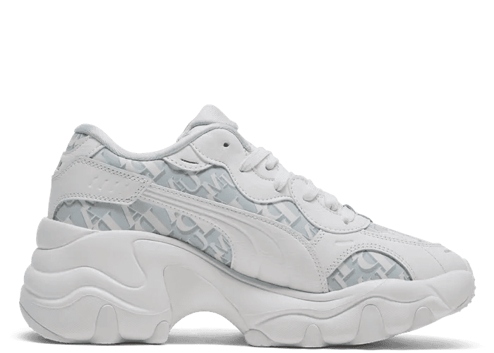 PUMA Pulsar Wedge Monogram Sneakers in White