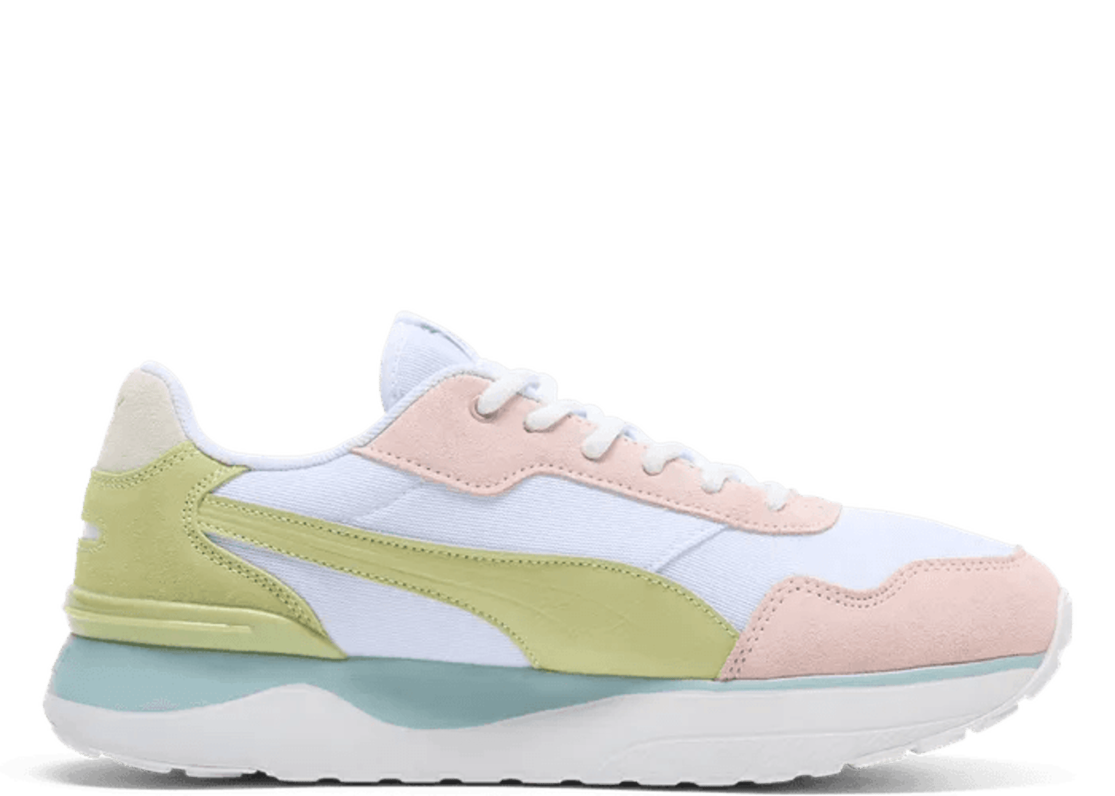 PUMA R78 Voyage Eucalyptus Sneakers in White