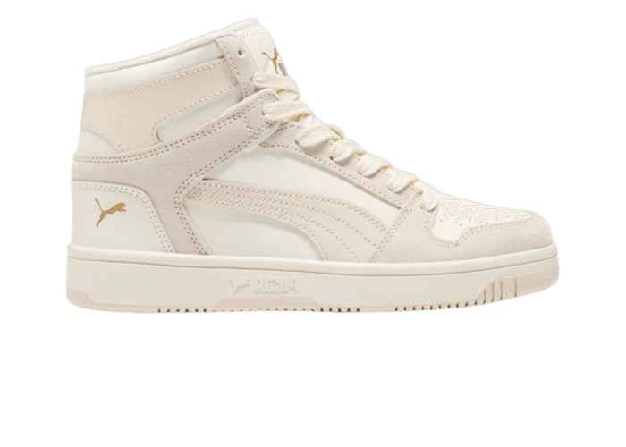 Size 7.5 - PUMA Rebound LayUp White/Gold/Gum Men’s Sneaker Shoe (389787-01) Amazon.com | PUMA Rebound Layup Lo L Sneaker Mens Basketball  main image 2