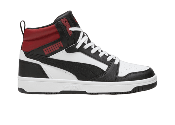 PUMA Rebound Sneakers in White/Black/Intense Red