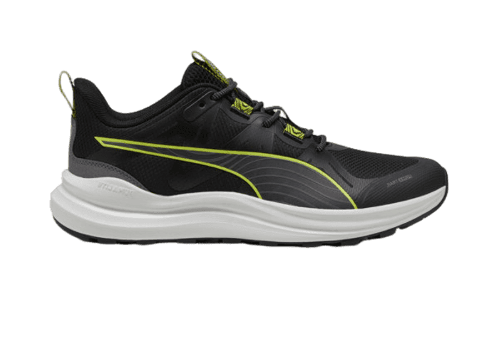 PUMA Reflect Lite Trail in Black/Cool Dark Grey/Lime Pow