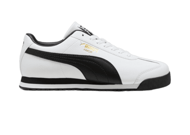 PUMA Roma 24 Sneakers in White/Black/Team Gold