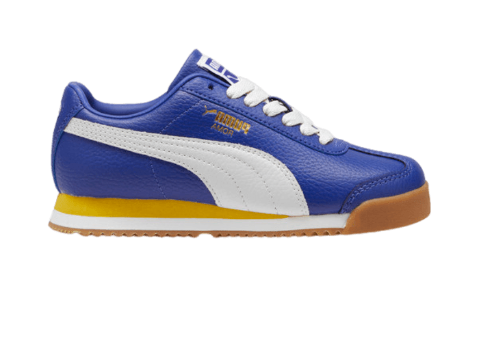 PUMA Roma 24 Standard Sneakers in Lapis Lazuli/Fresh Pear (GS)