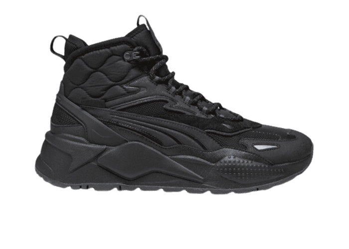 PUMA RS-X Hi Sneakers in Black/Shadow Grey