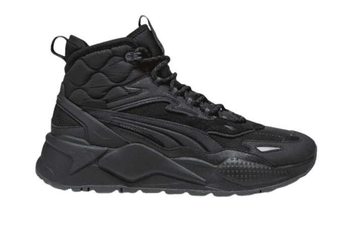 PUMA RS-X Hi Sneakers in Black/Shadow Grey