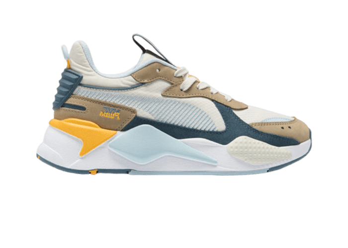 PUMA RS-X NYC Long Run Sneakers in Alpine Snow/Oak Branch/Grey