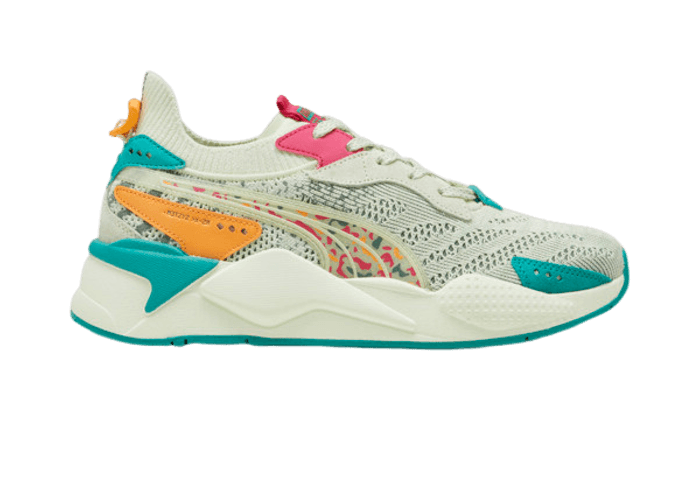 PUMA RS-XK Tropical Sneakers in Green Illusion/Sparkling