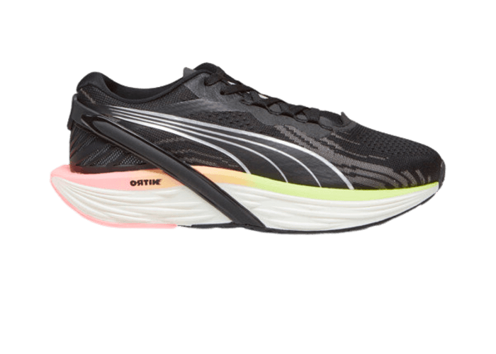 PUMA Run XX NITROâ¢ 2 in Black/Koral Ice/Speed Green