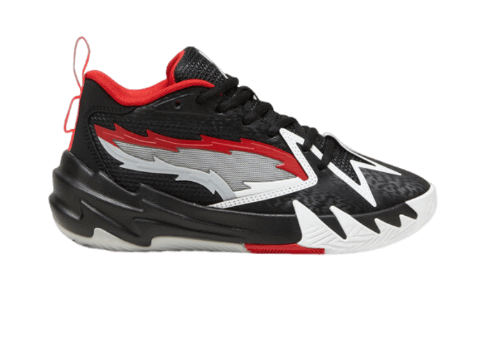 PUMA Scoot Zeros O.D.D City Basketball in Black/For All Time Red (GS)