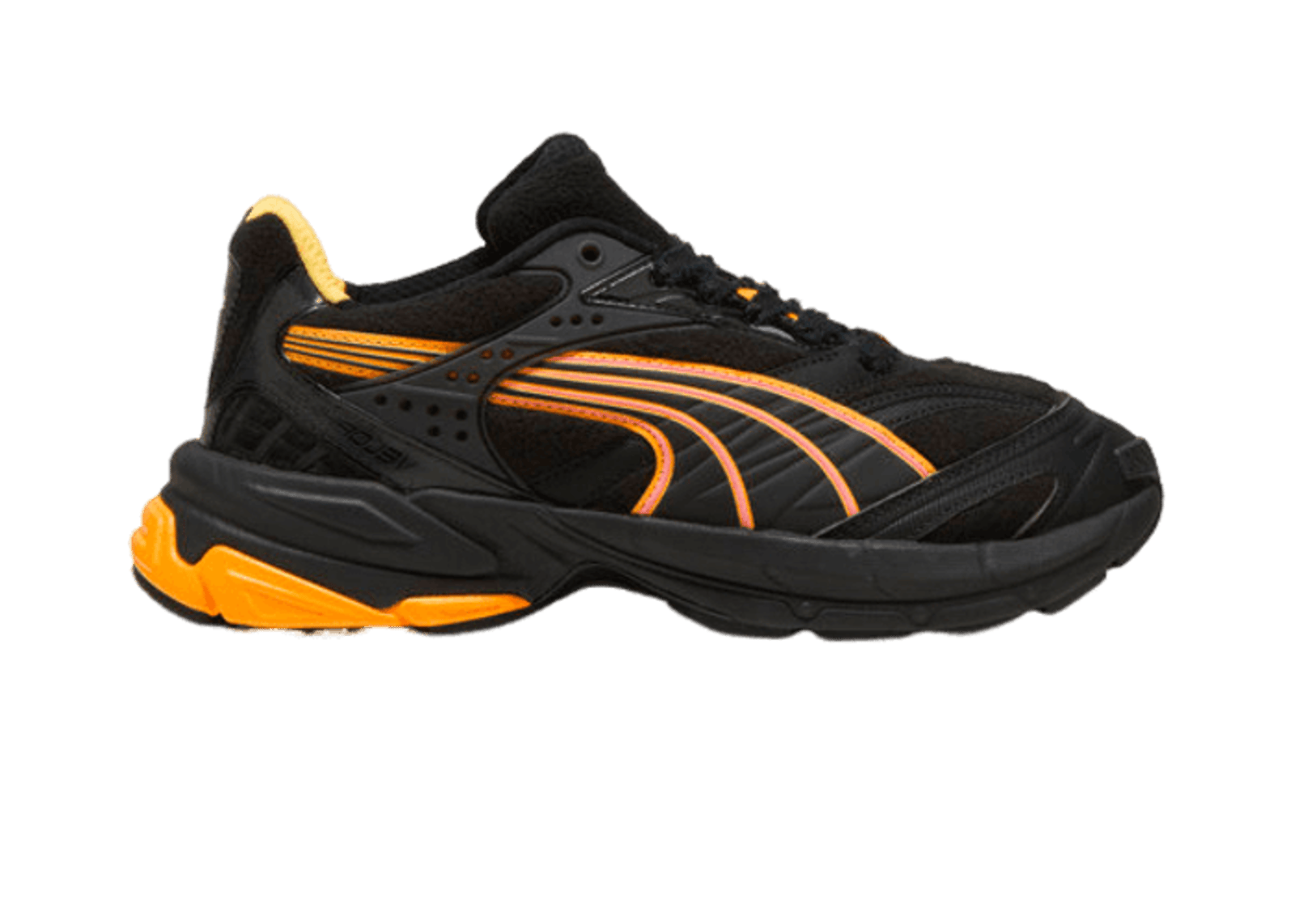 PUMA Scuderia Ferrari Neon Energy Velophasis Sneakers in Black