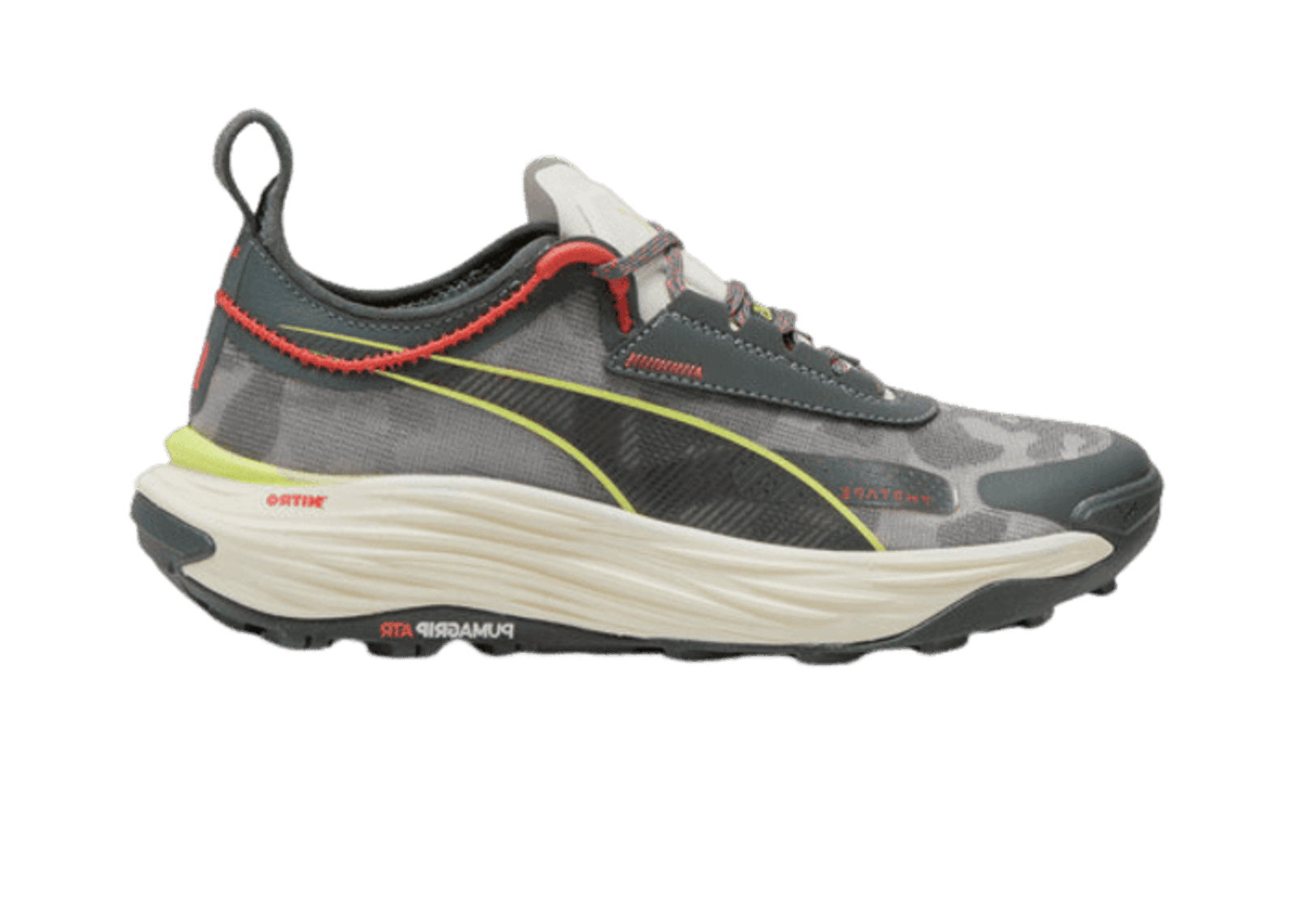 PUMA SEASONS Voyage NITRO⢠3 in Mineral Grey/Active Red/Lime Pow