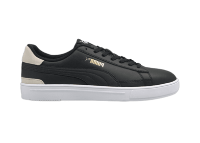 PUMA Serve Pro Sneakers in Black/White/Team Gold