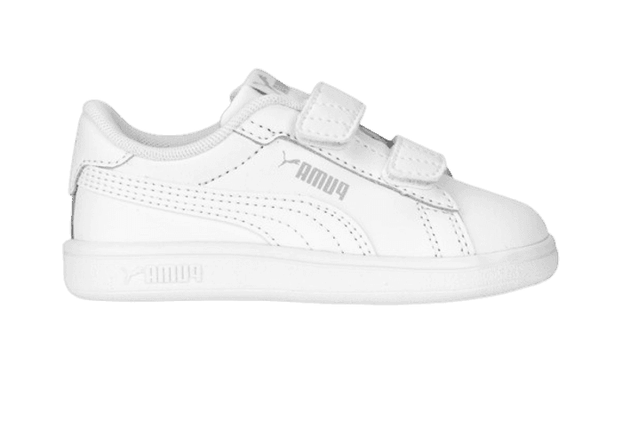 Puma Smash 3.0 Leather Velcro 'White Cool Light Grey' (TD)