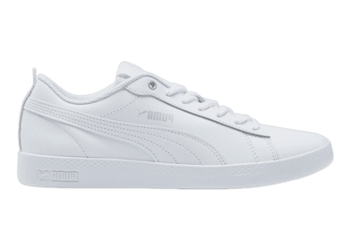 Puma Smash v2 Leather 'Triple White' (W)