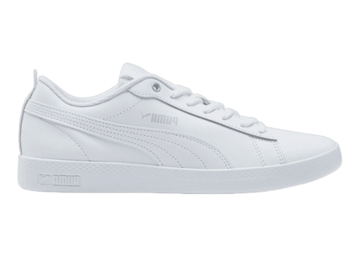 Puma Smash v2 Leather 'Triple White' (W)