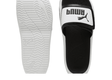 PUMA SoftridePro 24 V Slides in Black/White