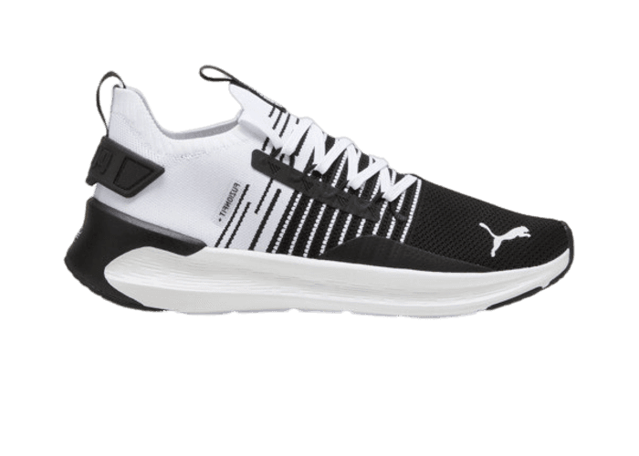 PUMA SOFTRIDE Symmetry Fuzion in Black/Cool Dark Grey/White