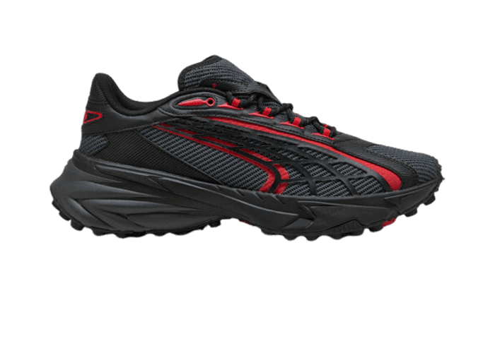 PUMA Spirex Ultra Mentality Sneakers in Shadow Grey/Black/Red