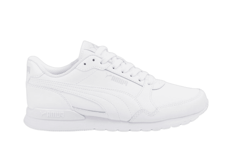 Puma ST Runner v3 Leather Jr 'Triple White' 384904-02 Release Info