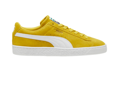 PUMA Suede Classic Sneakers in Fresh Pear/White
