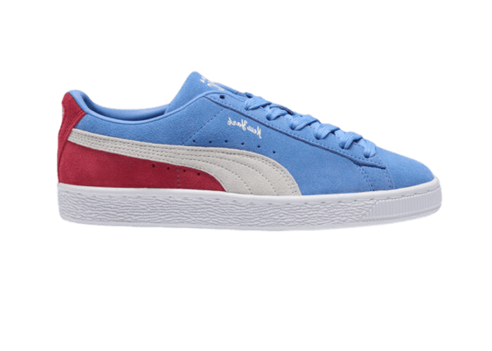 PUMA Suede Classic XXI NYC Sneakers in Blue Skies/White/Club Red