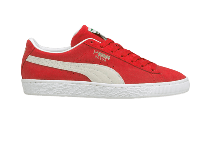 PUMA Suede Classic XXI Sneakers in High Risk Red/White