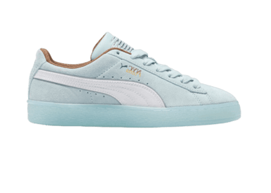 PUMA Suede NYC Long Run Sneakers in Frosted Dew/White/Haute Coffee