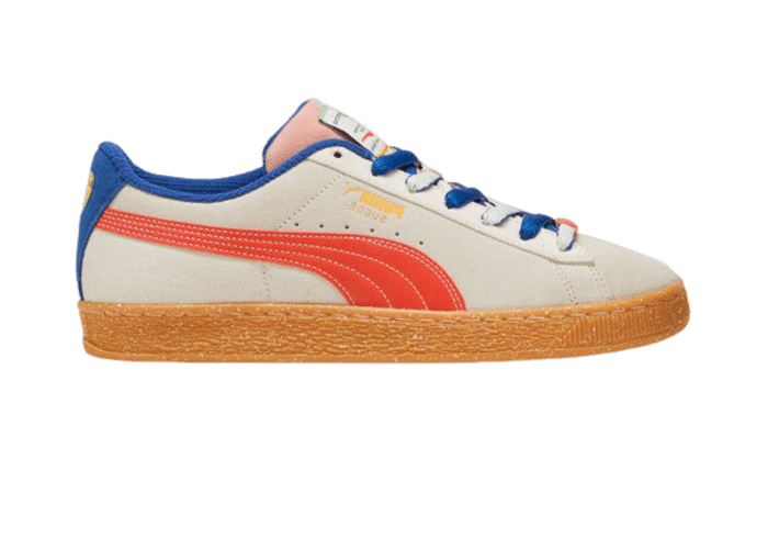 PUMA Suede Podium Sneakers in Alpine Snow/Gum