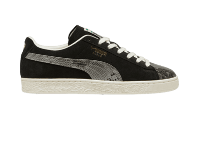 PUMA Suede Split Sneakers in Black/Smokey Grey/Frosted Ivory