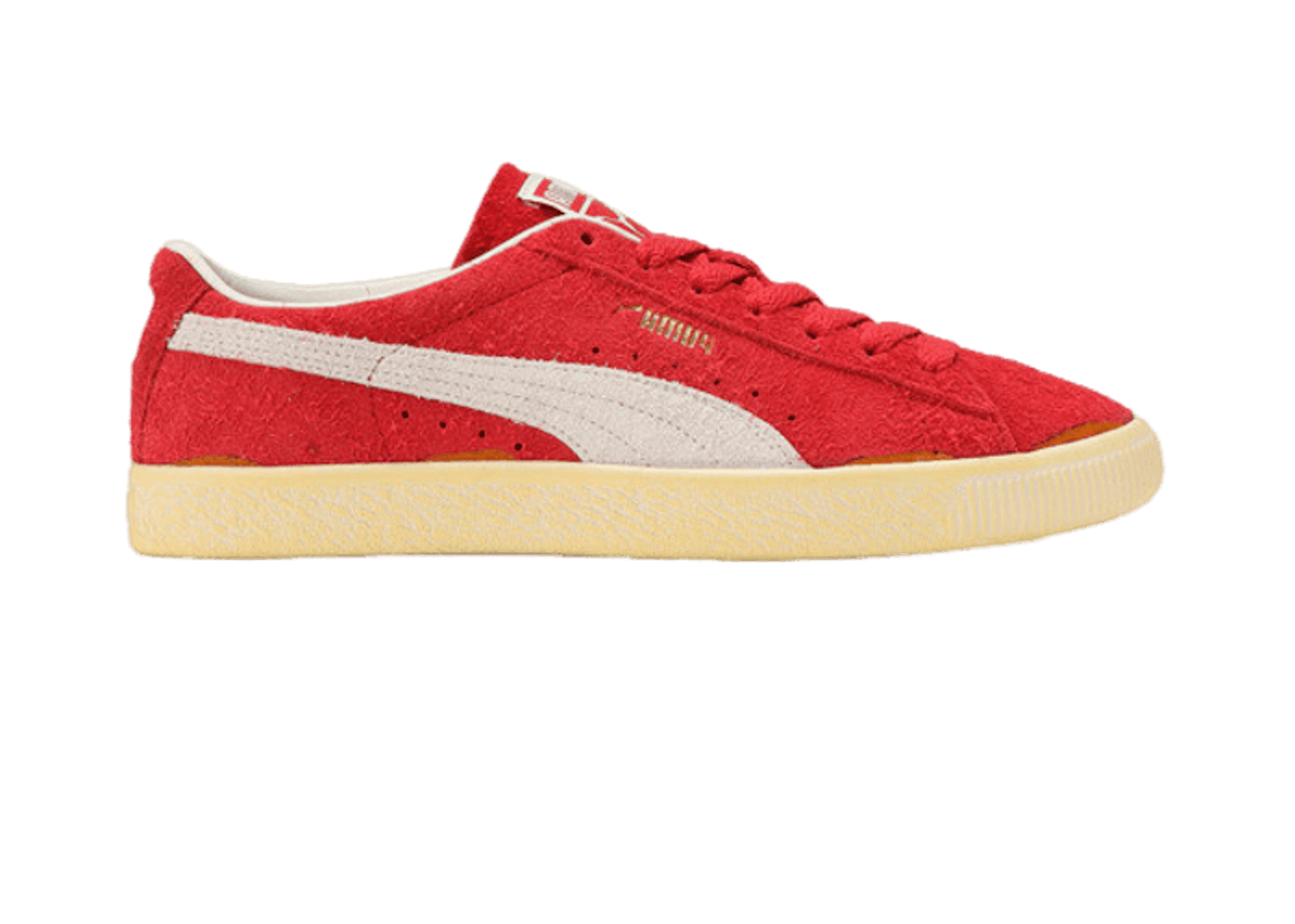 PUMA Suede VTG Neverworn III Sneakers in Warm White/Club Red