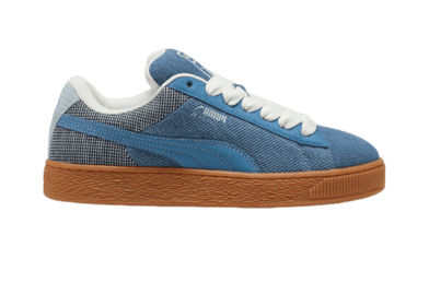 PUMA Suede XL Denim Sneakers in Blue Horizon/Grey Skies