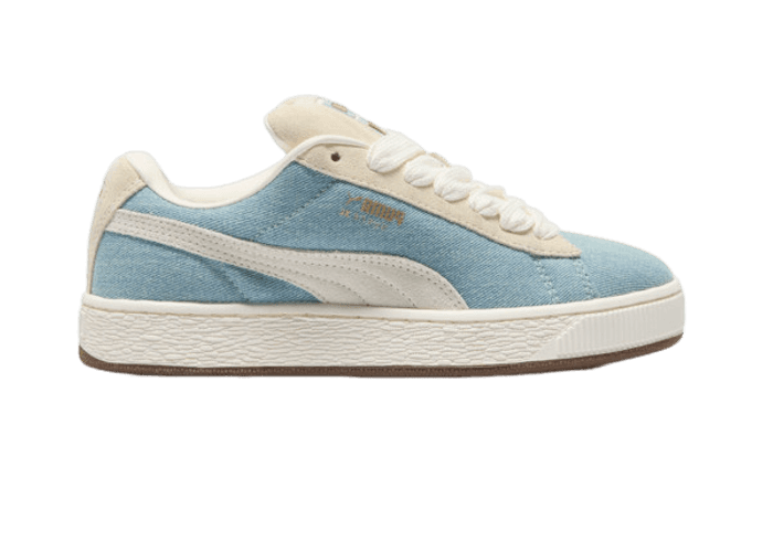 PUMA Suede XL Denim Sneakers in Blue Horizon/Sugared Almond/Gum