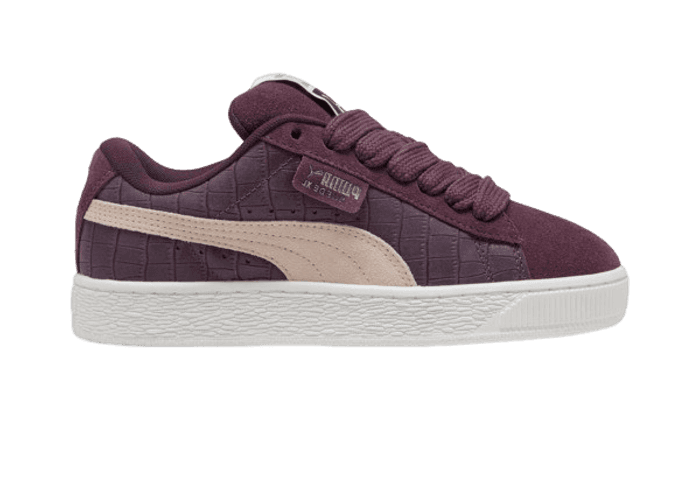 PUMA Suede XL Elevated Sneakers in Midnight Plum/White
