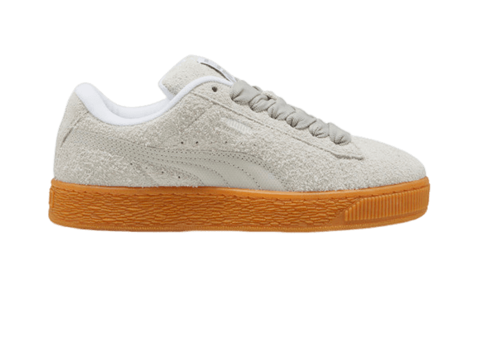 PUMA Suede XL Hairy Sneakers Women in Feather Grey/Gum
