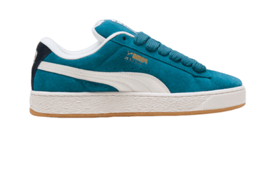 PUMA Suede XL Levels Sneakers in Cold Green/Frosted Ivory/Black