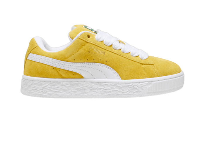 PUMA Suede XL Sneakers in Fresh Pear/White (GS)