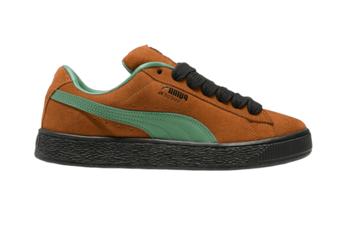 PUMA Suede XL Sneakers in Teak/Deep Forest/Black
