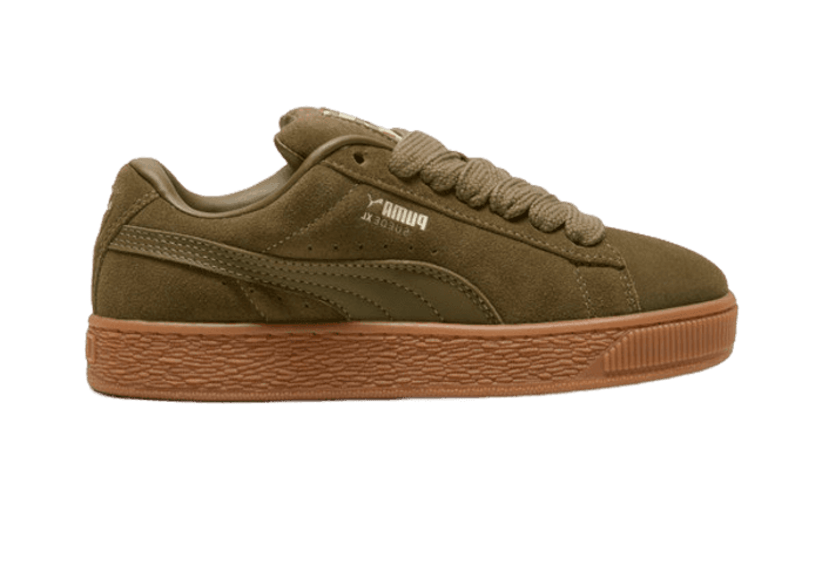 PUMA Suede XL Sneakers in Wild Willow/Wild Willow/Sugared Almond