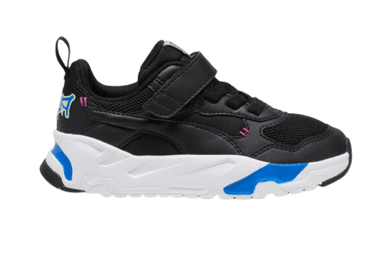 PUMA Trinity Mid 90s Sneakers in Black/Cool Cucumber/Hyperlink Blue (PS)