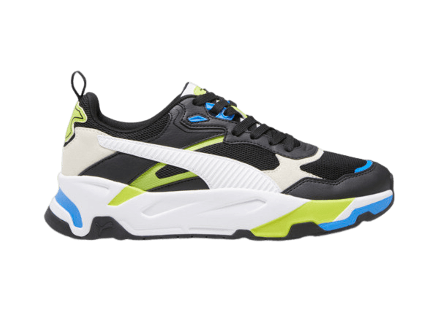 PUMA Trinity Sneakers in Black/White/Lime Smash - 389289-12