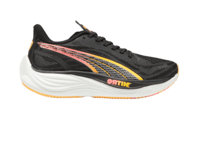 PUMA Velocity NITROâ¢ 3 in Black/Silver/Sun Stream