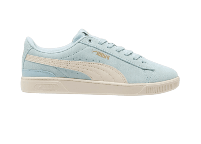 PUMA Vikky v3 Wide Sneakers in Frosted Dew/Alpine Snow/Gold