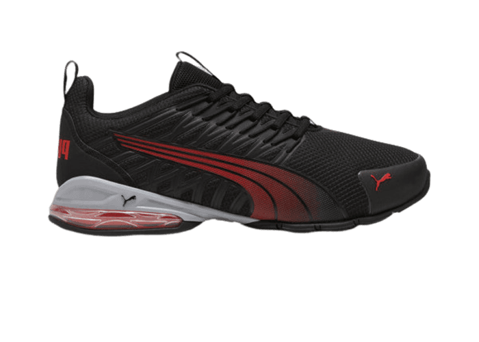 PUMA Voltaic Evo in Black/For All Time Red
