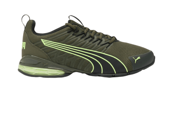 PUMA Voltaic Evo Wide in Dark Olive/Fizzy Apple