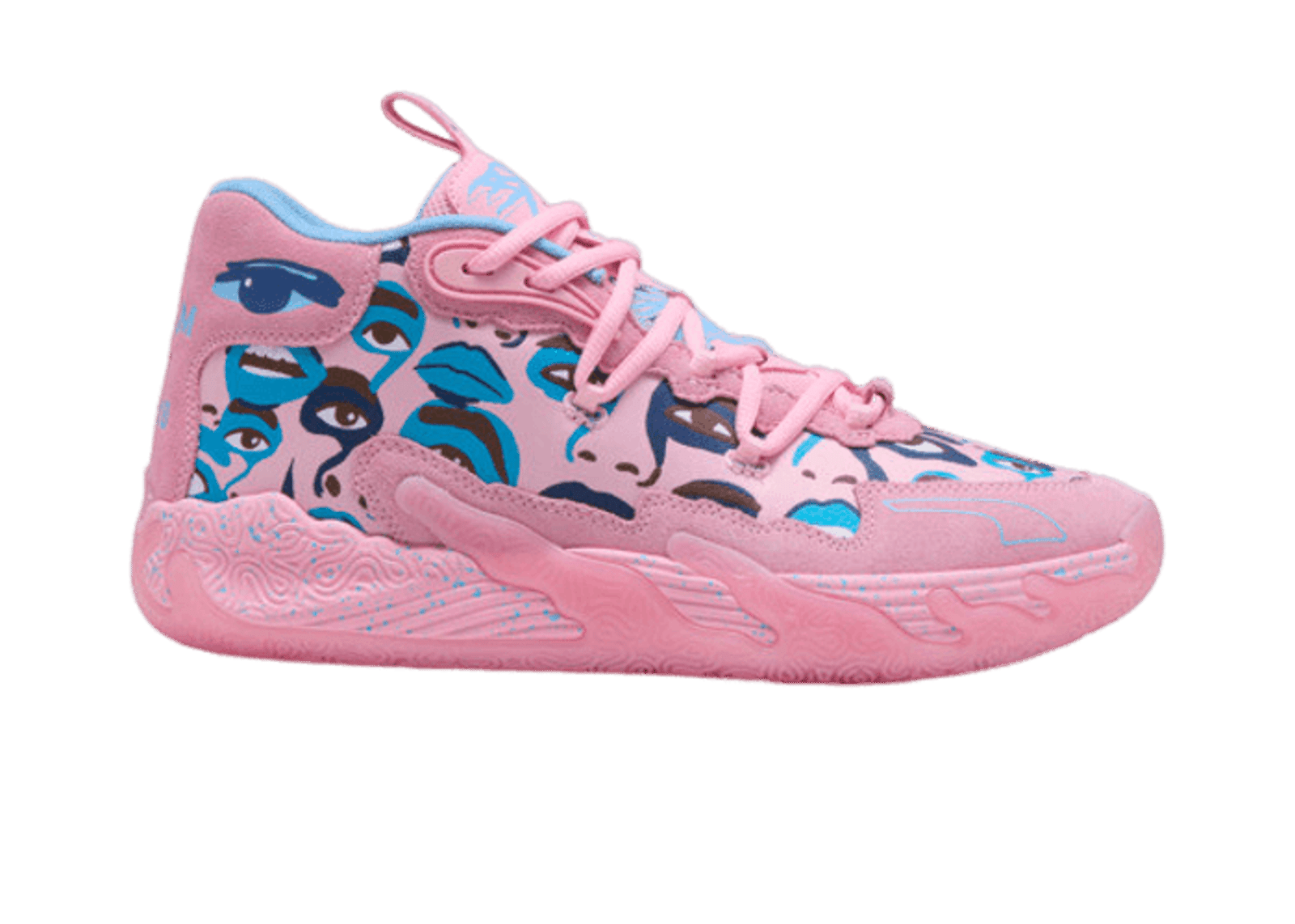 PUMA x LAMELO BALL x KIDSUPER MB.03 Basketball in Pink Lilac/Team Light Blue