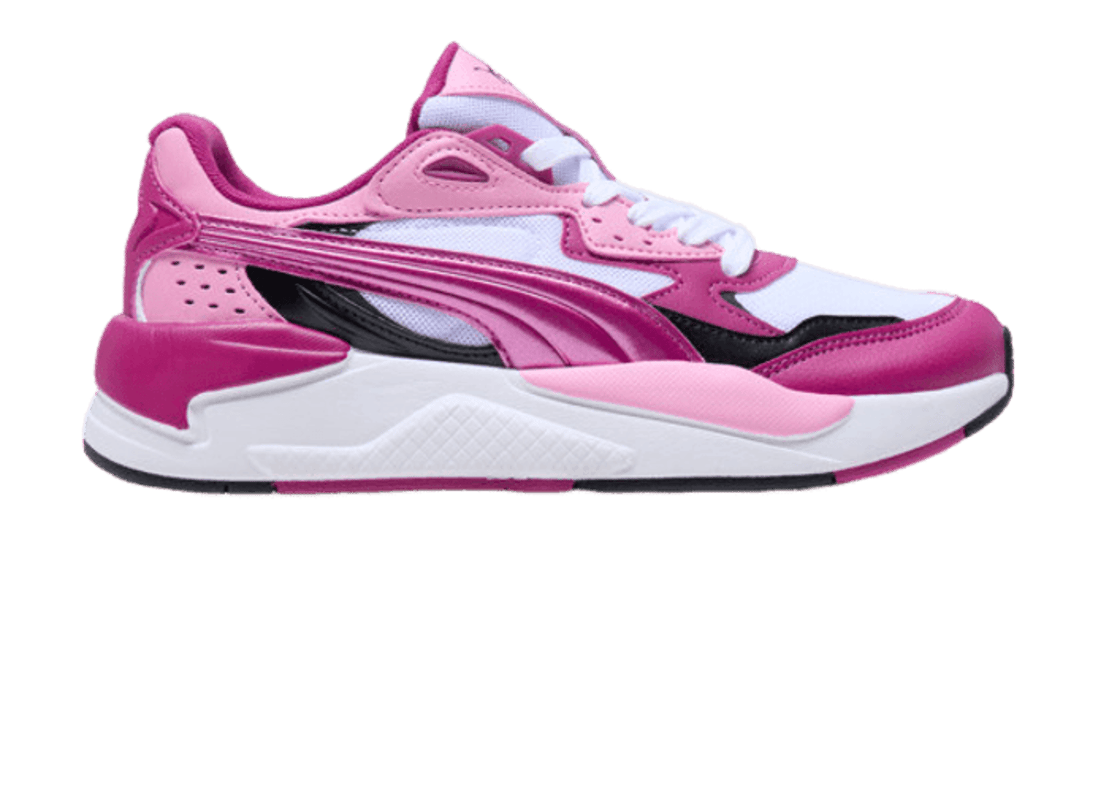 PUMA X-Ray Speed Metallic FS Sneakers in White/Magenta Gleam/Black