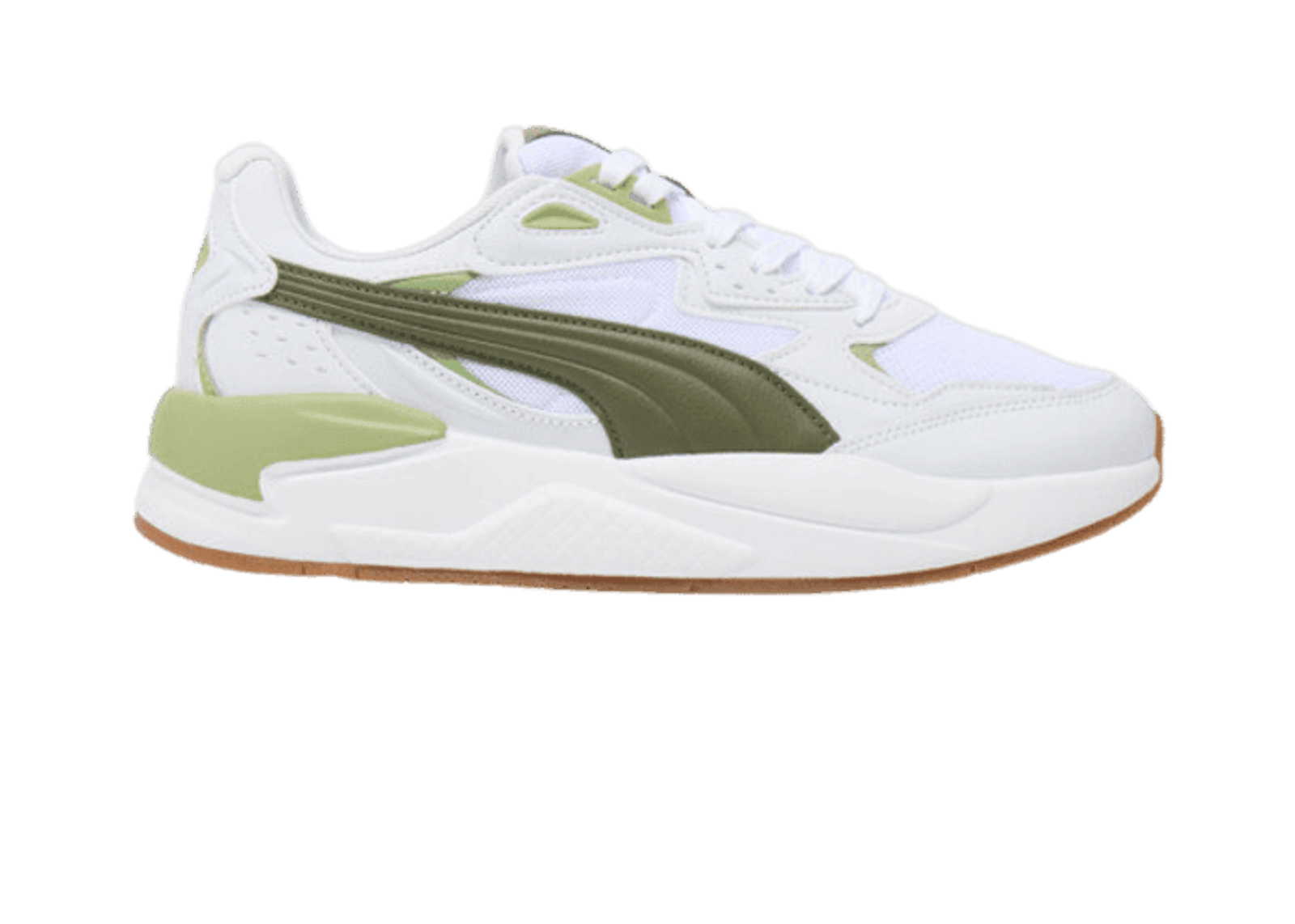 PUMA X-Ray Speed Sneakers in Silver Mist/Green Moss/White